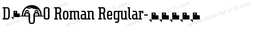 D690 Roman Regular字体转换
